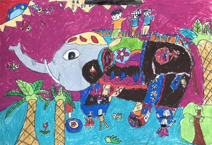 兒童繪畫比賽作品，未來科技繪畫盒體驗報告摘要