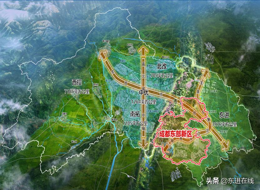 東部新區規劃圖,未來城市的宏偉藍圖