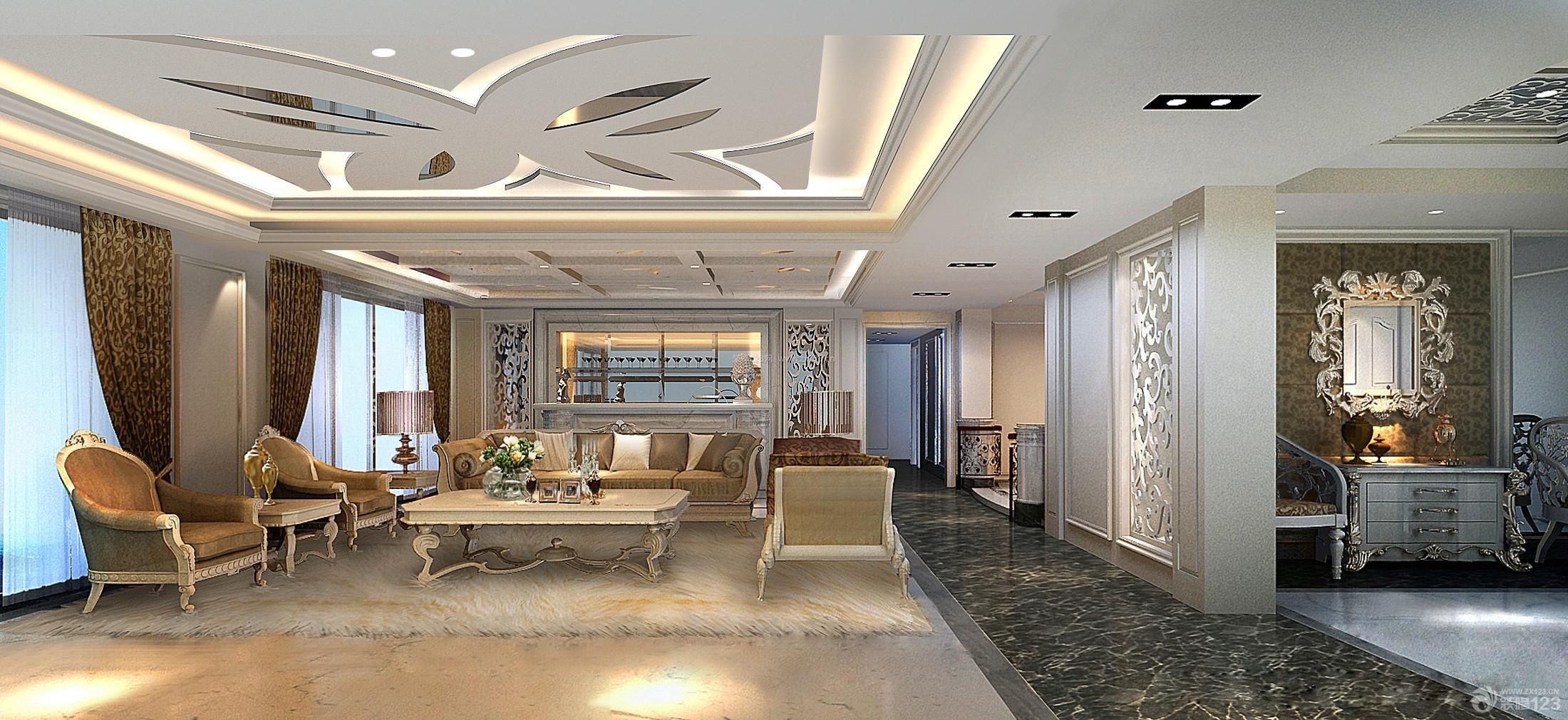 現代歐式吊頂設計,典雅與時尚的完美融合